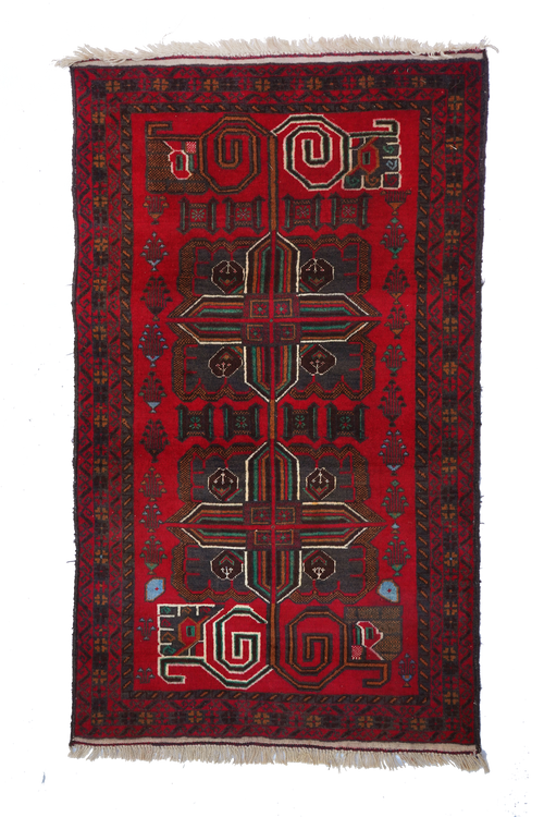 Firebrick Baloch Rug